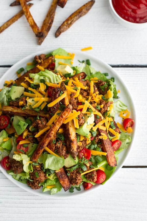 Loaded Cheeseburger Salad | halfbakedharvest.com