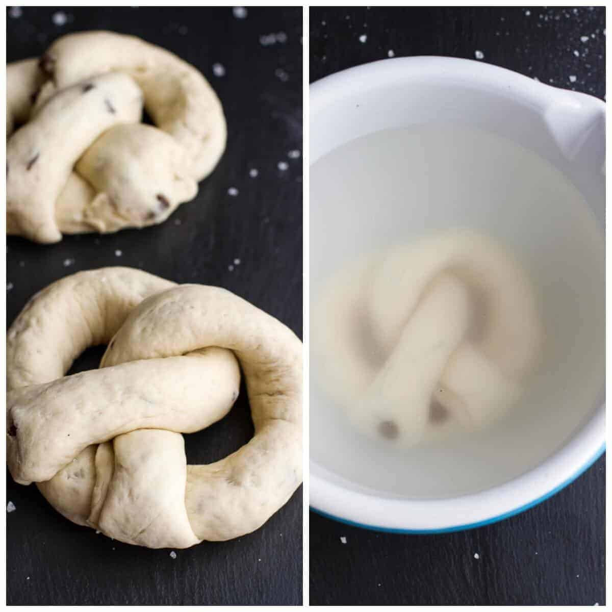 Warm Chocolate Chip Cookie stuffed Soft Pretzels | halfbakedharvest.com