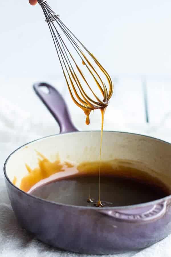 Rice Krispie Treat Pancakes with Browned Butter Syrup | halfbakedharvest.com