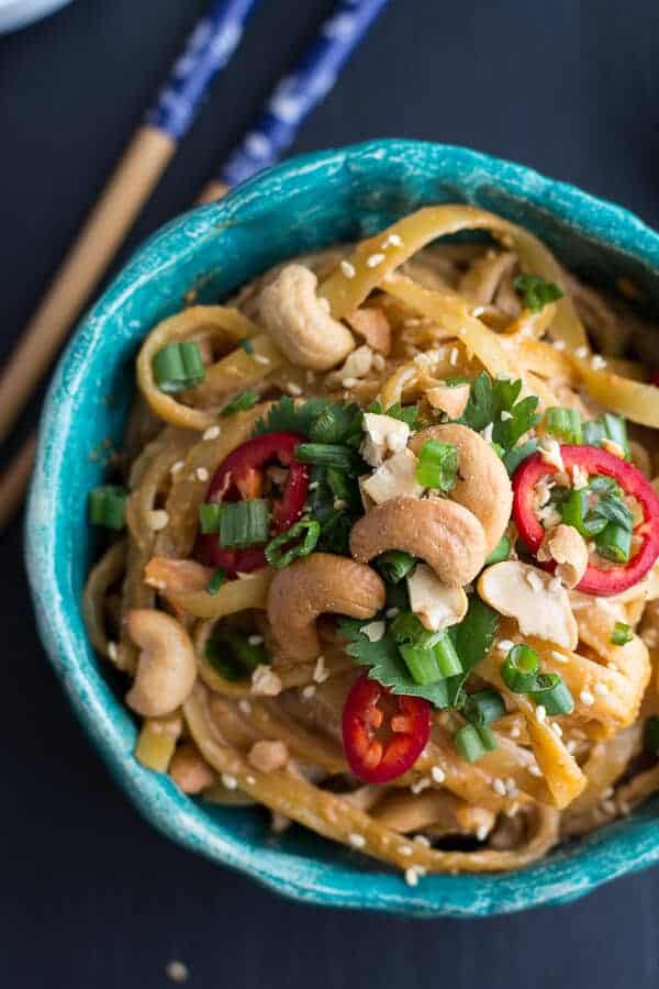 20 Minute Sriracha Lime and Creamy Cashew Fettuccine | halfbakedharvest.com