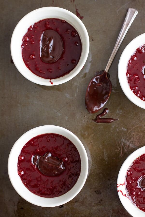 Red Velvet Molten Chocolate Lava Cakes with Chocolate Ganache Center | halfbakedharvest.com