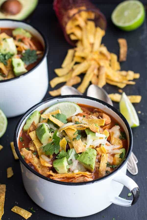 Chipotle Chicken Tortilla Soup | halfbakedharvest.com