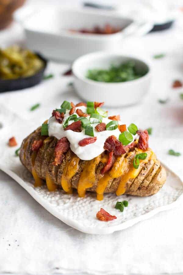 Loaded Hassleback Potatoes | halfbakedharvest.com