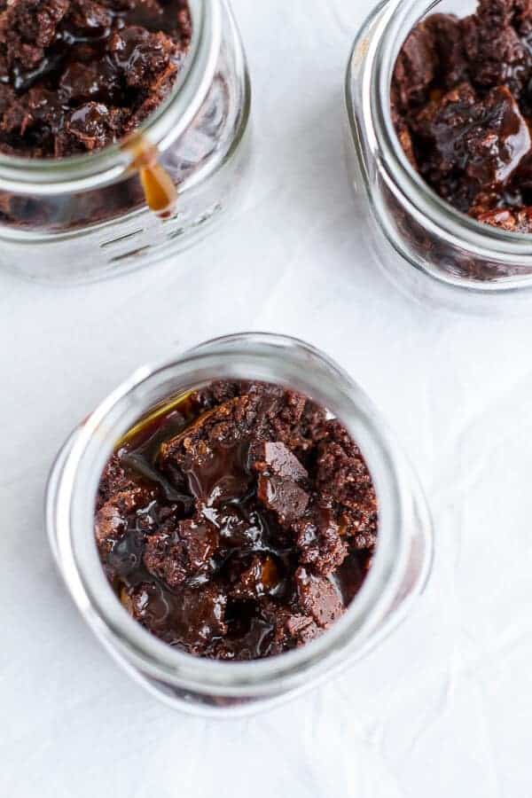 Mini Chocolate Stout Brownie Sundae Floats with Burnt Irish Caramel + Hot Fudge | halfbakedharvest.com