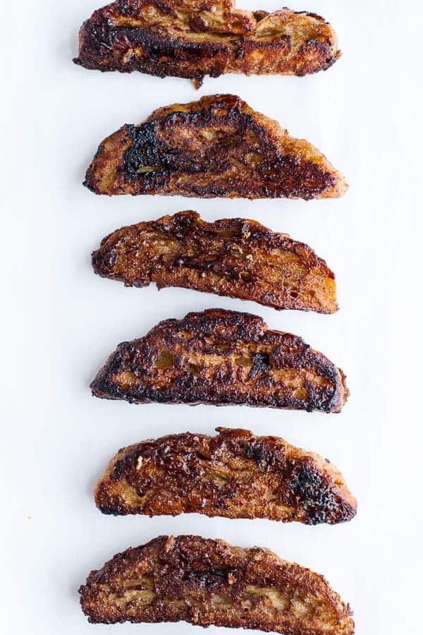 Coffee Caramelized Croissant French Toast Sticks | halfbakedharvest.com