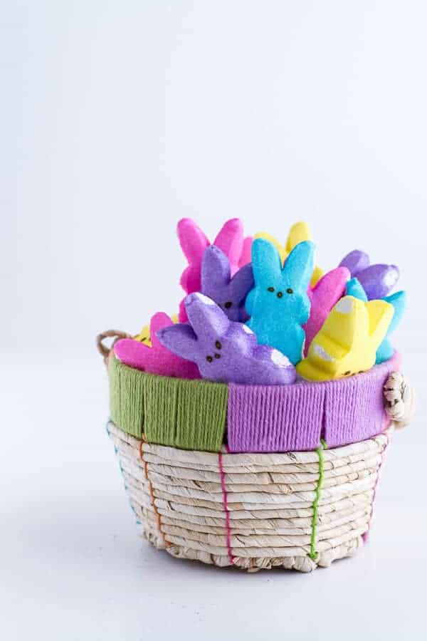 6-Layer (Or 3) Coconut Covered Chocolate Peeps Cake | halfbakedharvest.com