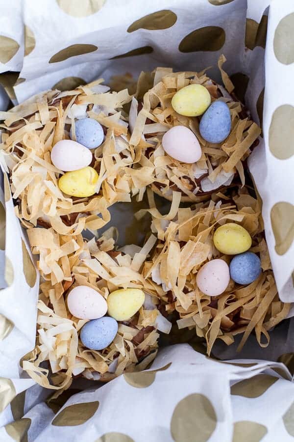 Angel Food Cupcakes with Chocolate Whipped Coconut Frosting + Crispy Phyllo Nest.-8