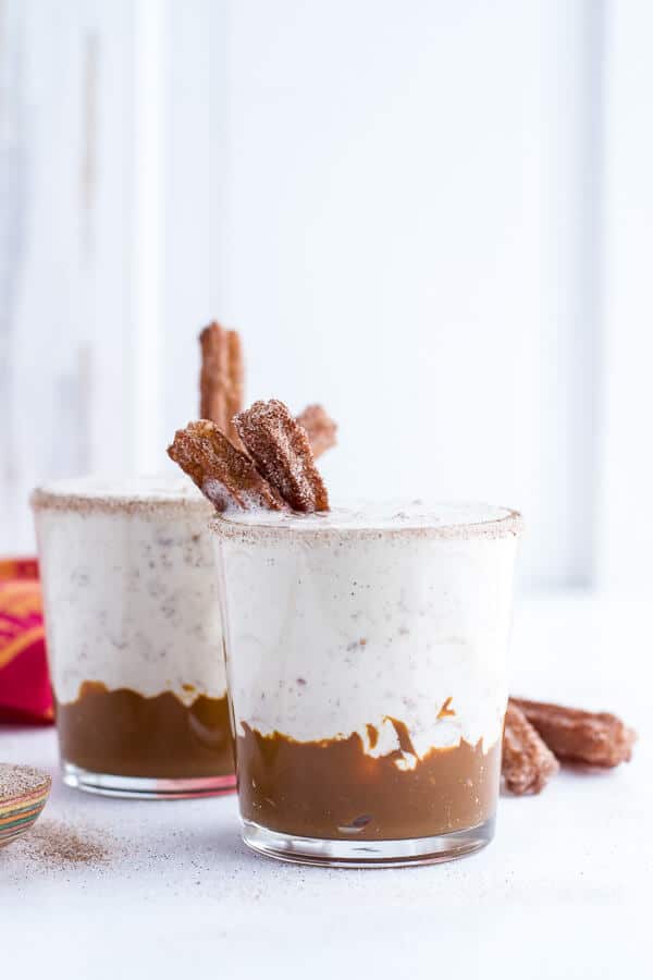 Churro Milkshakes with Dulce de Leche | halfbakedharvest.com @hbharvest