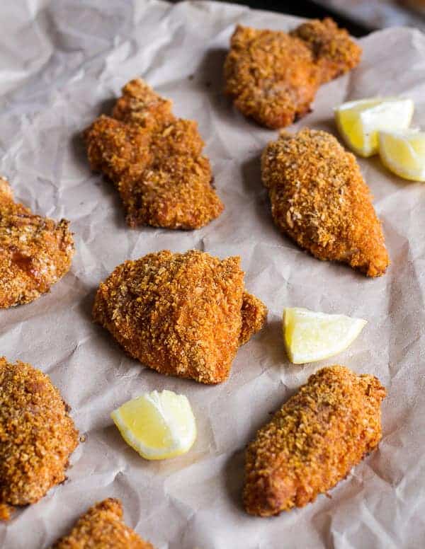 Oven-Fried Southern Chicken With Sweet Honey Bourbon Sauce | halfbakedharvest.com