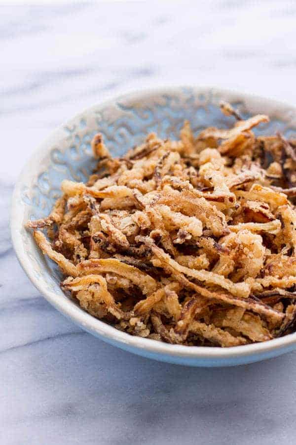 Sweet Tea Oven-Fried Chicken Sliders w- Jalapeño Cheddar Corn Slaw + Crispy Onions | halfbakedharvest.com