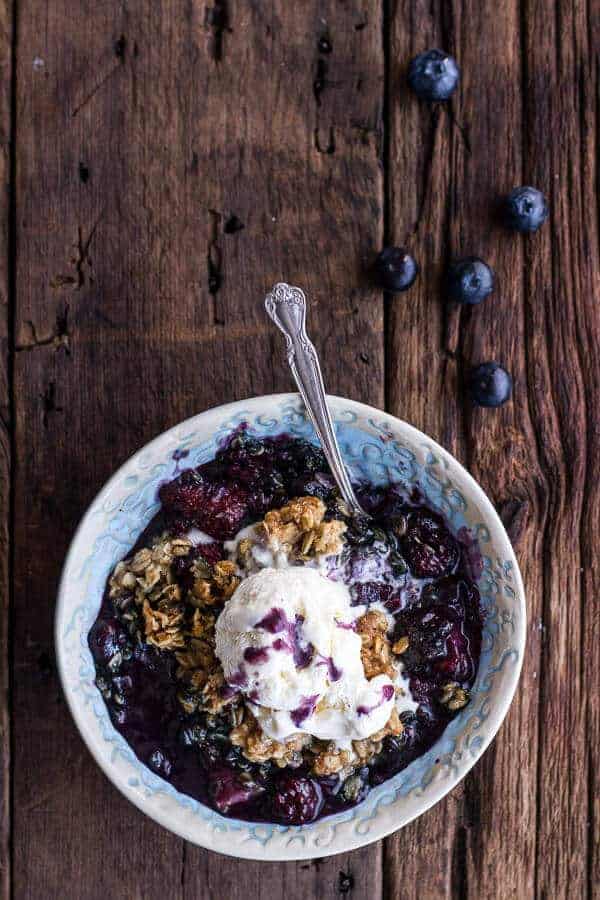 Triple Berry Kahlua Crisp with Double the Crumble | halfbakedharvest.com
