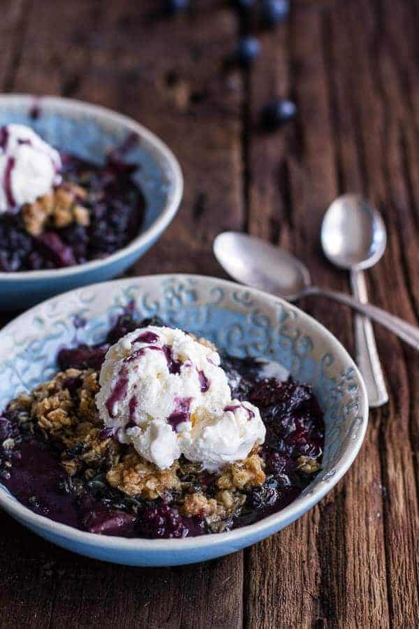 Triple Berry Kahlua Crisp with Double the Crumble | halfbakedharvest.com