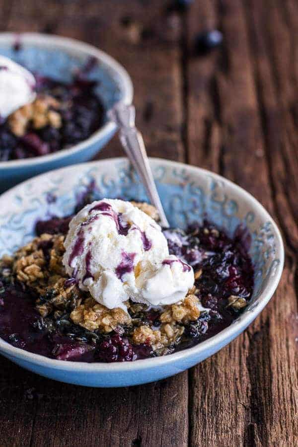 Triple Berry Kahlua Crisp with Double the Crumble | halfbakedharvest.com