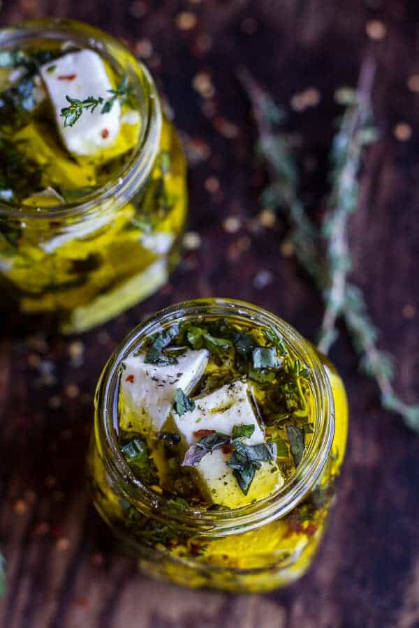 Greek Olive Pesto and Fried Zucchini Grilled Pitas w/Marinated Feta + Garbanzo Beans | halfbakedharvest.com