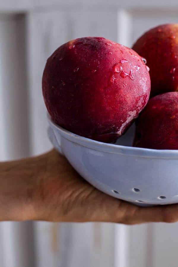 Brown Sugar Peaches and Cream Grilled French Toast | halfbakedharvest.com