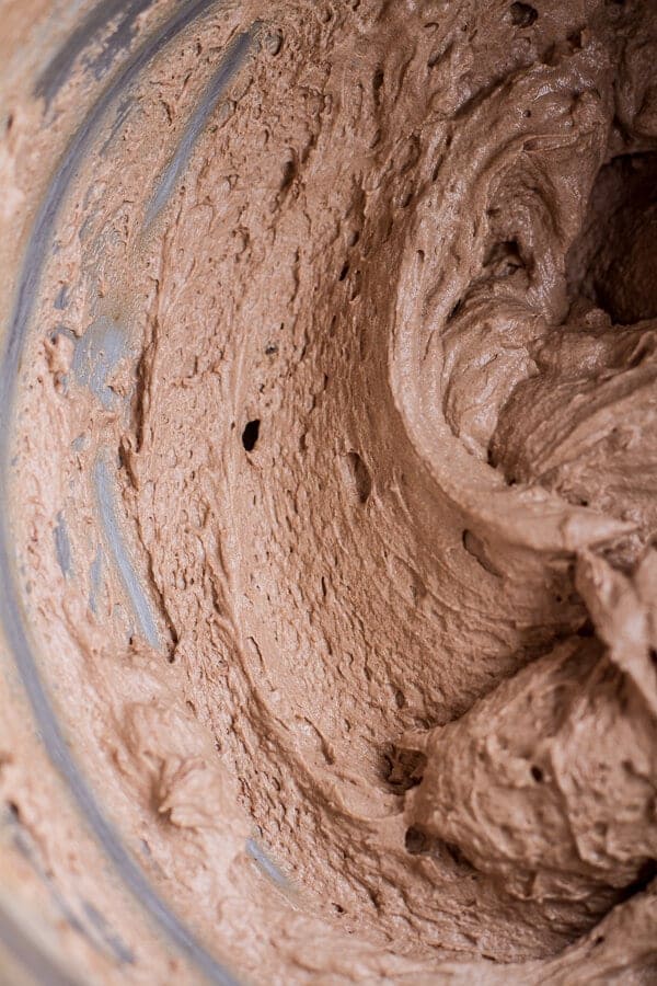 Chocolate Tahini Mocha Mousse w-Coconut Bubble Milk + Chocolate Expresso Beans | halfbakedharvest.com