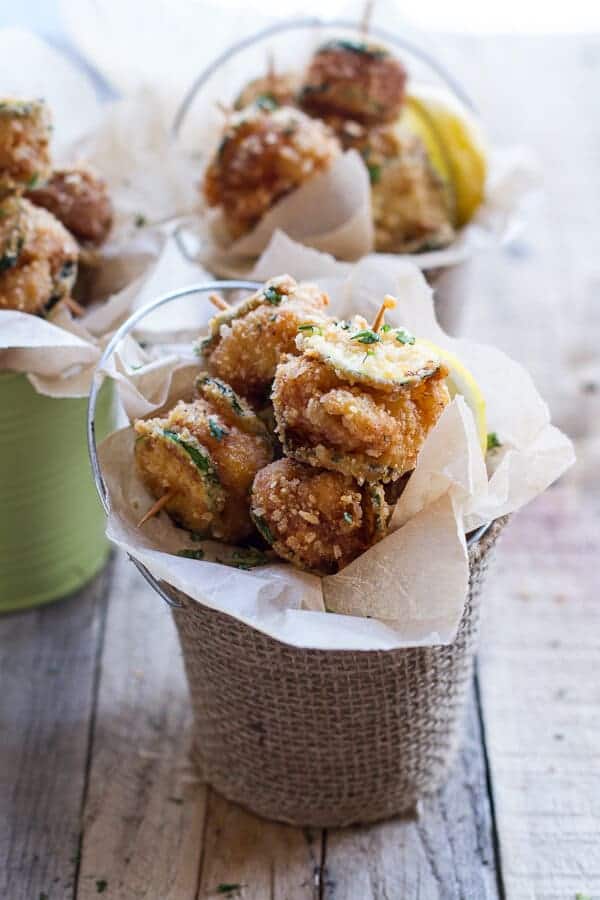 Mac and Cheese Stuffed Fried Zucchini | halfbakedharvest.com