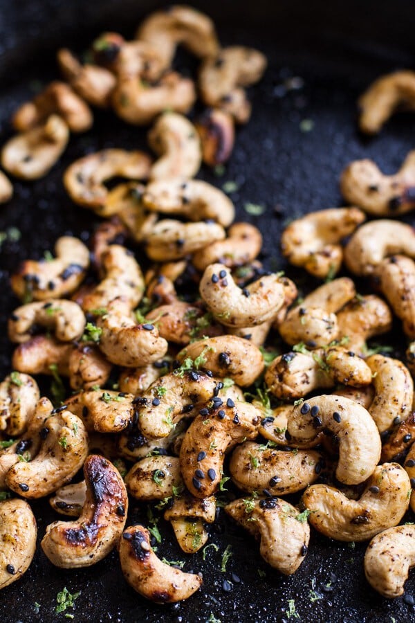 Thai Steak Salad w/Sweet + Spicy Tahini Dressing and Sesame Chili-Lime Cashews | halfbakedharvest.com