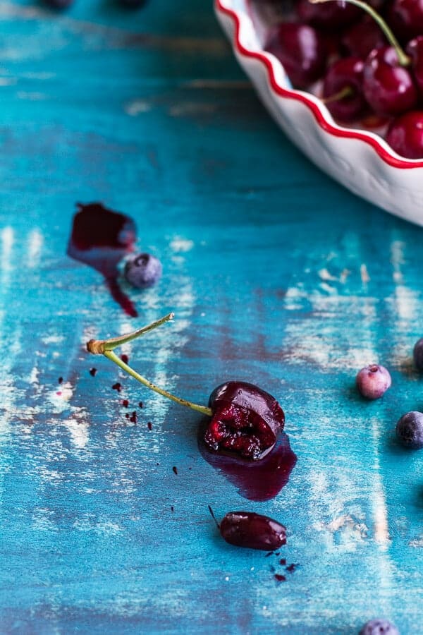 Vanilla Bourbon Cherry-Blueberry Pie | halfbakedharvest.com