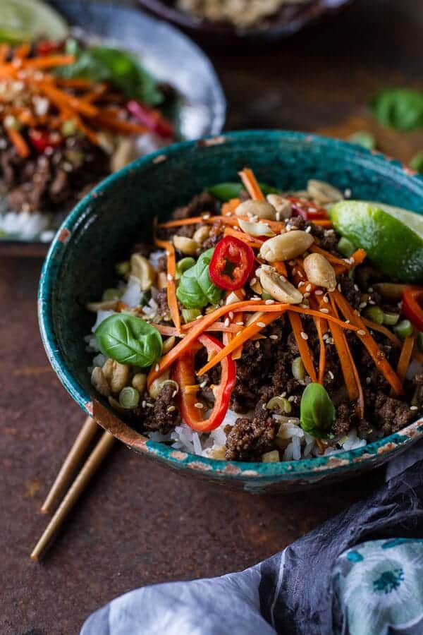 20 Minute Thai Basil Beef: A Week of (Healthy) Cozy Winter Recipes | halfbakedharvest.com @hbharvest