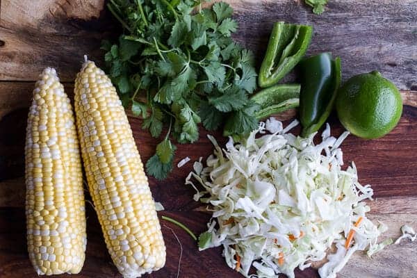 Crockpot Enchilada Pork Tacos w/Sweet Corn Slaw | halfbakedharvest.com @hbharvest