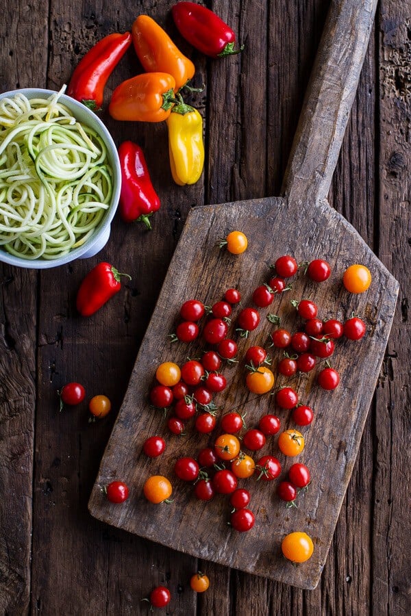 Farmers Market Sesame Miso Noodle Bowls with Garlic Chips | halfbakedharvest.com @hbharvest