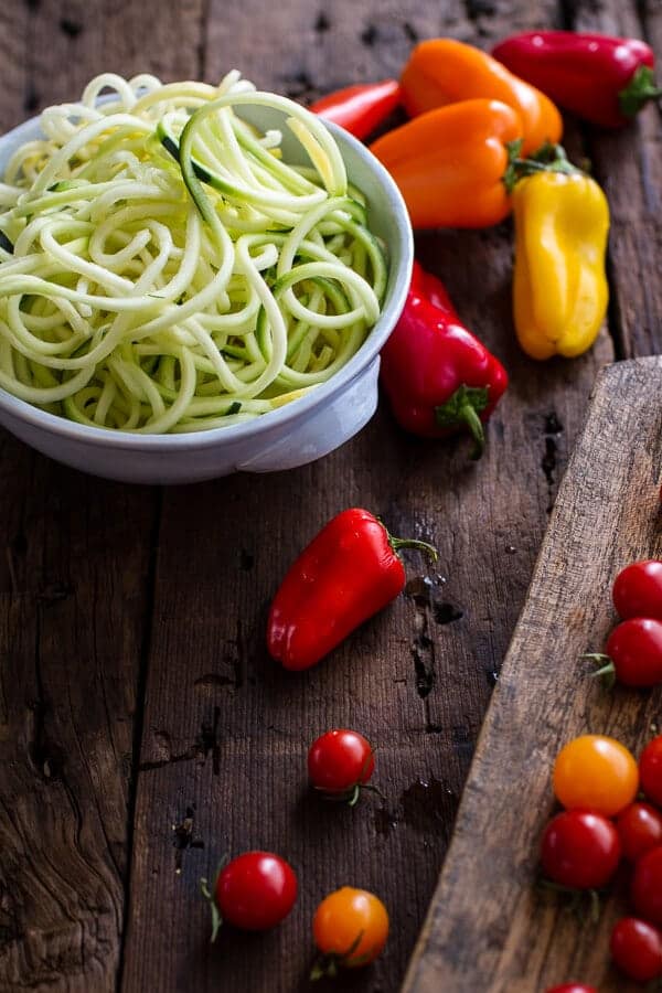 Farmers Market Sesame Miso Noodle Bowls with Garlic Chips | halfbakedharvest.com @hbharvest