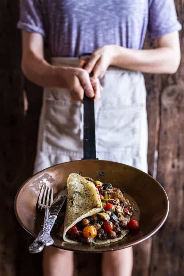 Rava Dosa (Indian Crepes) with Summer Squash + Tomato Chickpea Masala | halfbakedharvest.com @hbharvest