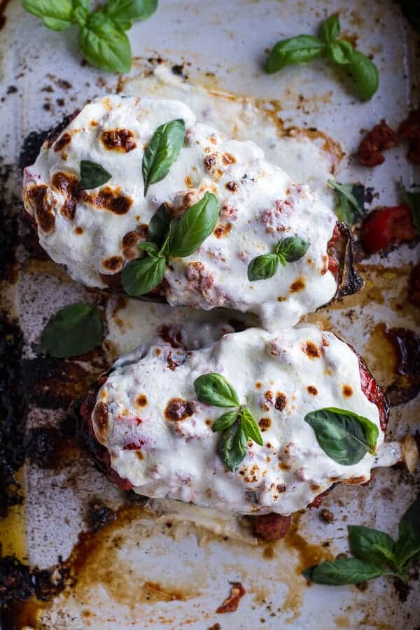 Roasted Garlic Eggplant Lasagna Boats w-Spicy Italian Chicken Sausage | halfbakedharvest.com @hbharvest