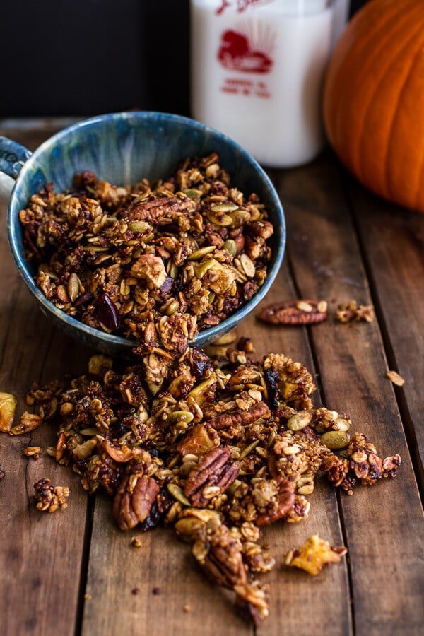 Brown Butter Pecan + Maple Quinoa Autumn Harvest Granola | halfbakedharvest.com @hbharvest
