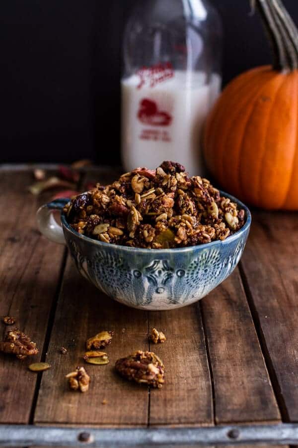 Brown Butter Pecan + Maple Quinoa Autumn Harvest Granola | halfbakedharvest.com @hbharvest