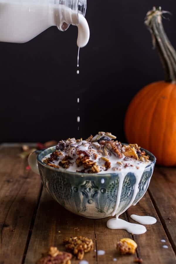 Brown Butter Pecan + Maple Quinoa Autumn Harvest Granola | halfbakedharvest.com @hbharvest