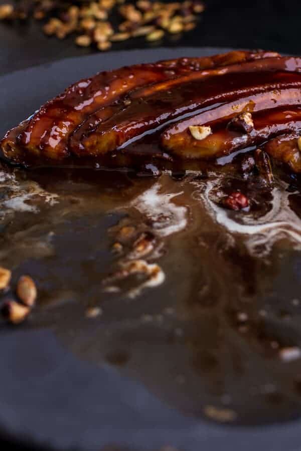 Nutella Banana Tarte Tatin with Cinnamon Sugar Roasted Pumpkin Seed and Hazelnut Crunch | halfbakedharvest.com @hbharvest