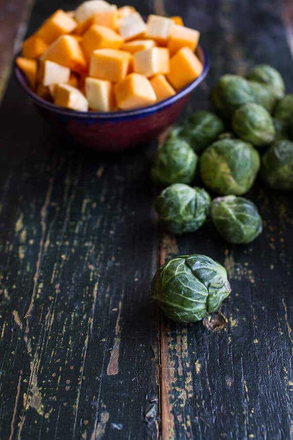 Butternut Squash + Brussels Sprouts in Mac n’ Cheese with Buttery Bacon Ritz Crackers | halfbakedharvest.com @hbharvest