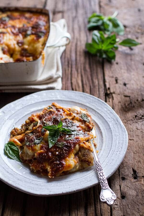 Italian Quinoa Risotto Lasagna w/Truffle Oil | halfbakedharvest.com @hbharvest