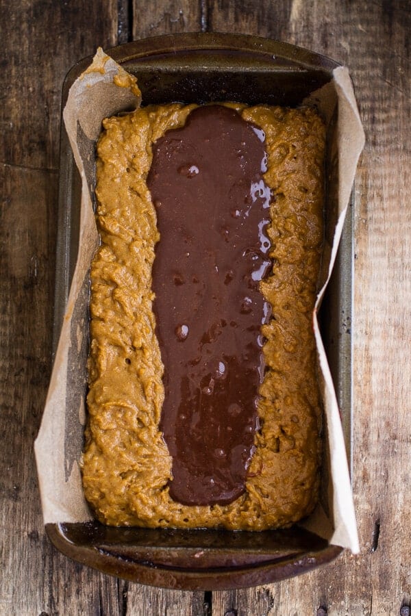 Molten Chocolate Pumpkin Streusel Bread...heavy on the Chocolate + Streusel | halfbakedharvest.com @hbharvest