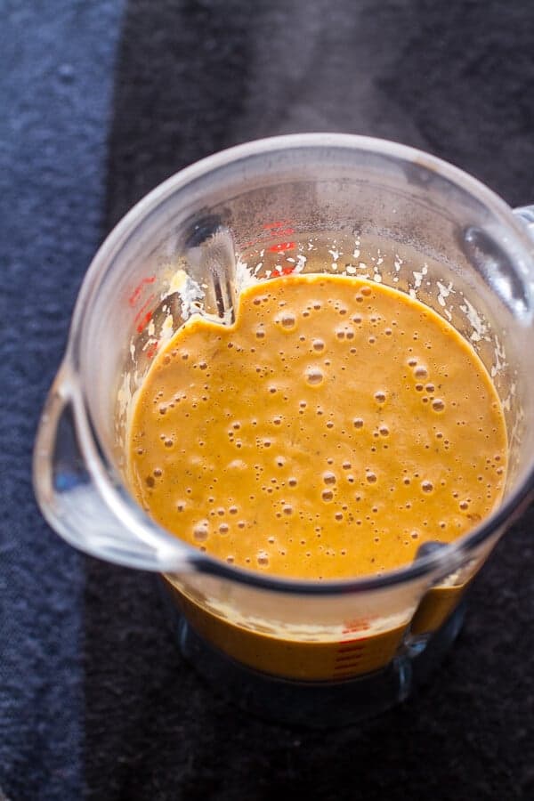 Moroccan Butternut Squash and Goat Cheese Soup w/Coconut Ginger Cream + Pistachios | halfbakedharvest.com @hbharvest