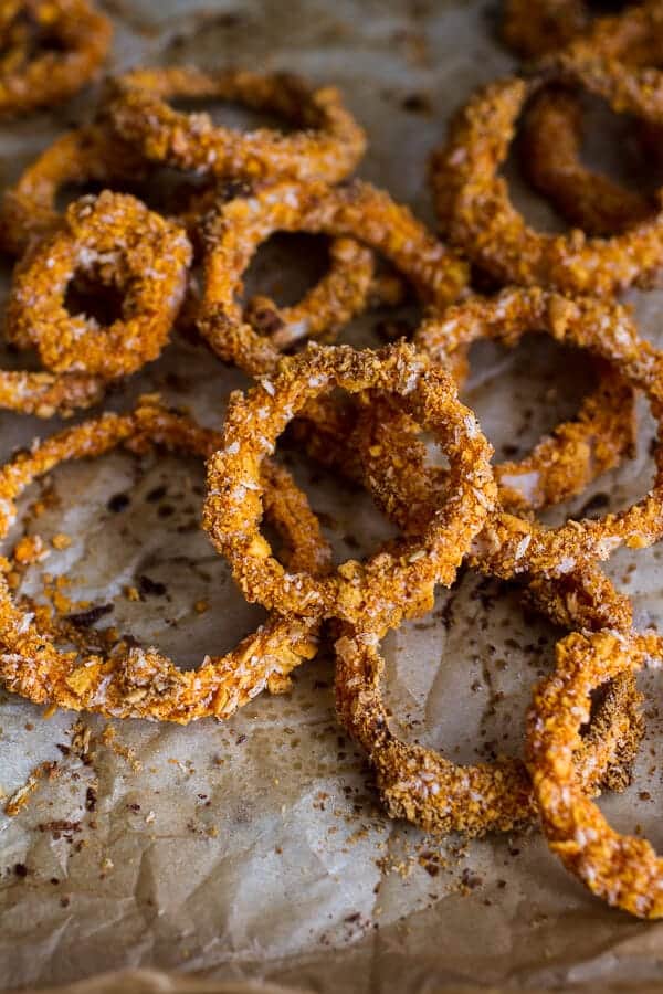Sweet Potato Black Bean Chili Burgers w/Baked Cheddar Beer Onion Rings + Fried Egg | halfbakedharvest.com @hbharvest