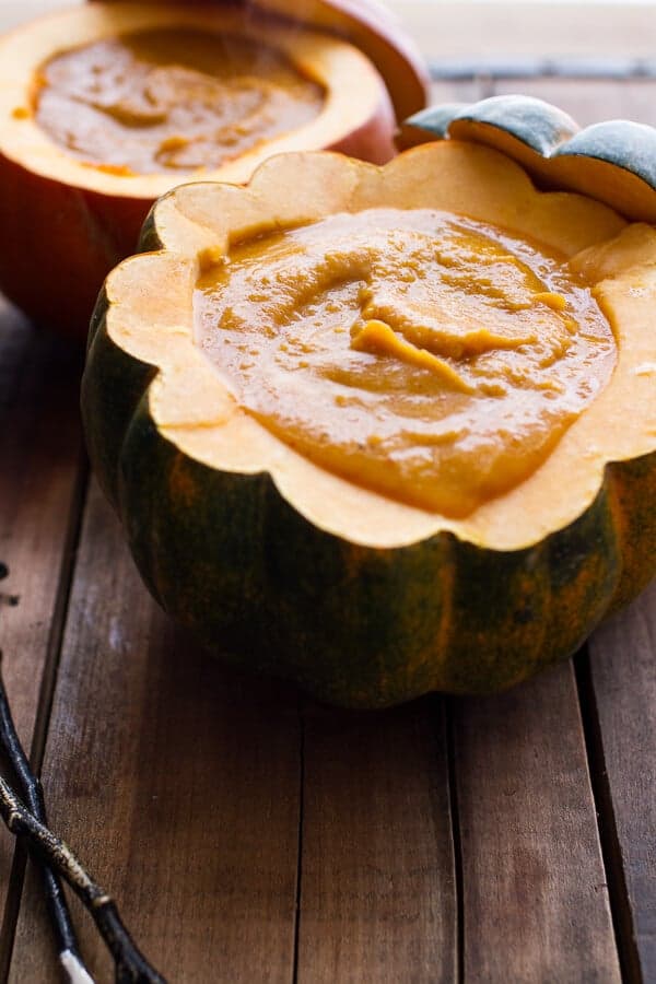 Chipotle Pumpkin Soup with Crispy Chorizo + Caramelized Apples | halfbakedharvest.com @hbharvest