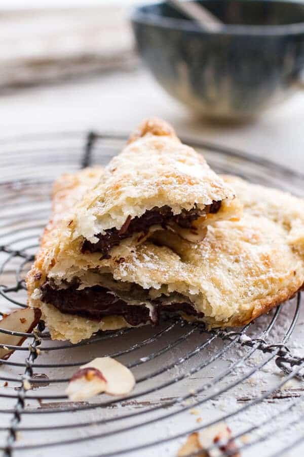 Loaded Chocolate Hazelnut Liquor Turnovers with Salted Vanilla Bean Whipped Cream | halfbakedharvest.com @hbharvest