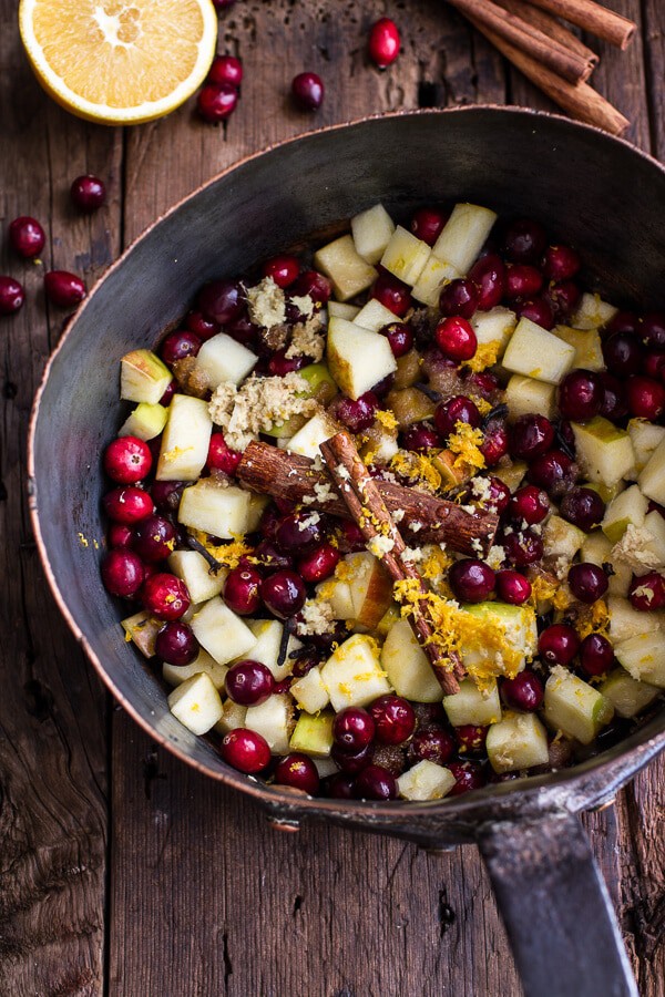 Maple Bourbon Glazed Salmon w/Sweet Cranberry Chutney + Salt Roasted Potatoes | halfbakedharvest.com @hbharvest
