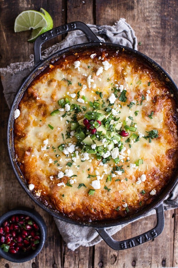 One-Pot Cheesy Turkey Tamale Pie | halfbakedharvest.com 