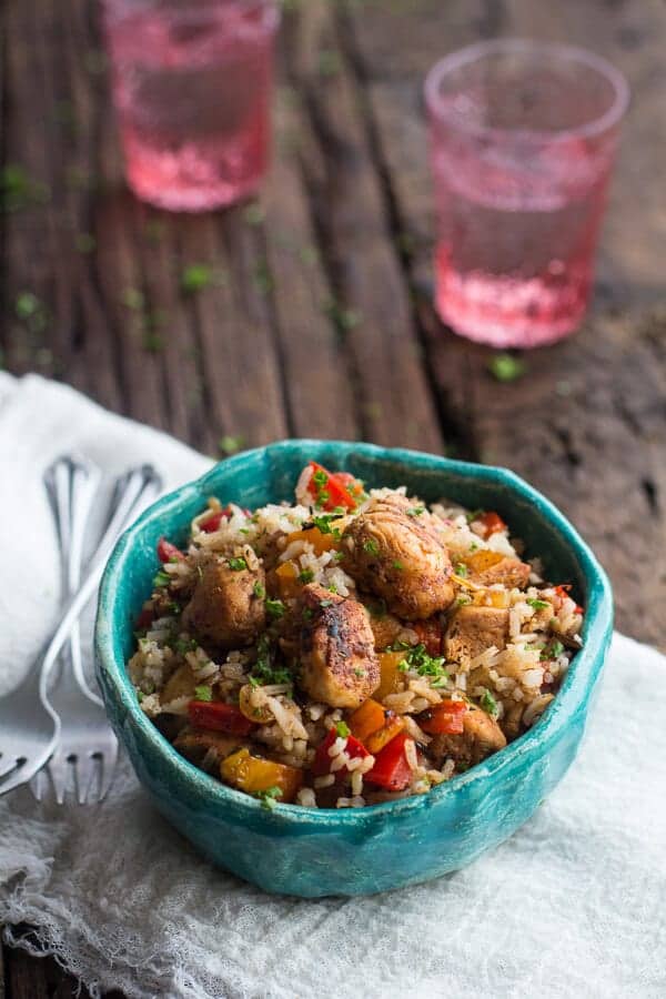 30-Minute Healthy Kickin' Cajun Chicken and Rice | halfbakedharvest.com @hbharvest