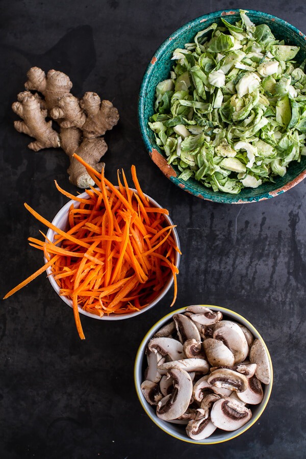 Chinese Chicken and Brussels Sprouts Egg Rolls with Sweet Chile Pomegranate Sauce | halfbakedharvest.com @hbharvest