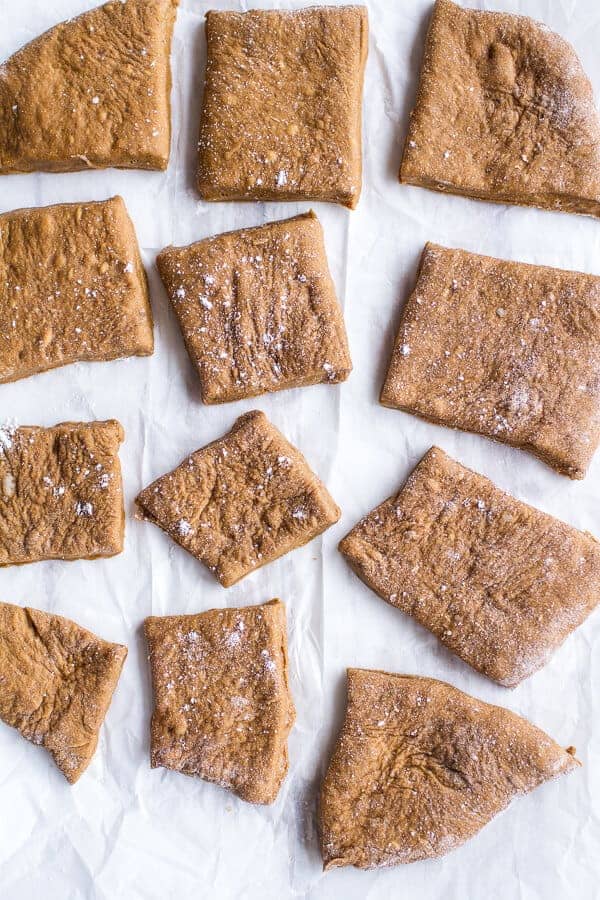 Gingerbread Surprise Beignets with Spiced Mocha Hot Chocolate | halfbakedharvest.com @hbharvest