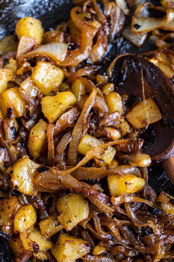 Ham and Cheese Sandwiches w/Bacon, Pineapple Caramelized Onions + Jerk BBQ Sauce | halfbakedharvest.com @hbharvest