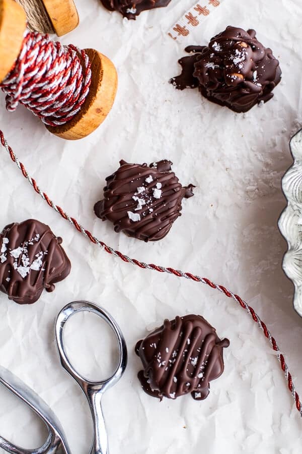 Homemade Holidays: Coconut Caramel Stuffed Chocolate Covered Pretzel Presents | halfbakedharvest.com @hbharvest