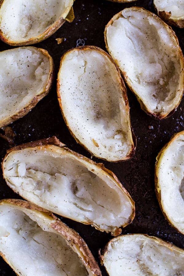 Fully Loaded Potato Skins with Chipotle Southwest | halfbakedharvest.com @hbharvest