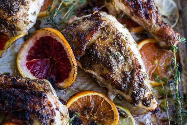 Jamaican Jerk and Citrus Pineapple Roasted Chicken | halfbakedharvest.com @hbharvest