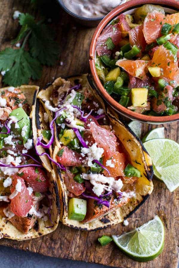 Cuban Fish Tacos with Citrus Mango Slaw + Chipotle Lime Crema | halfbakedharvest.com @hbharvest